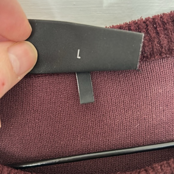 EMPORIO ARMANI - Chenille sweater maxi logo Rosso men size large - Picture 6 of 10